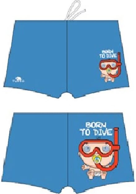 Turbo Born To Dive Zwemboxer Blauw S Man