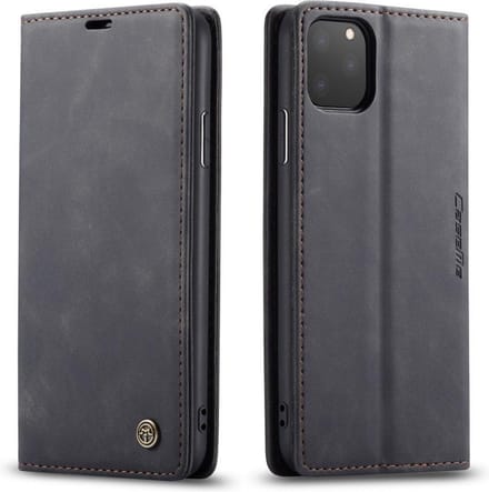 CaseMe Book Case - Geschikt voor iPhone 11 Pro Max Hoesje - Zwart
