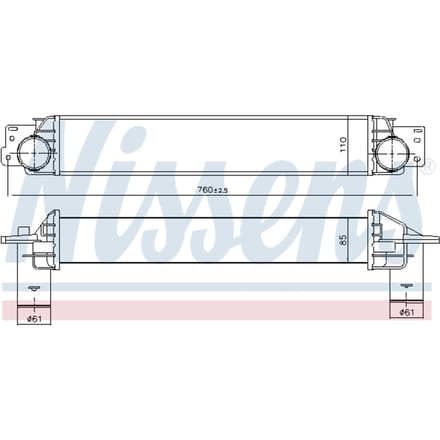Intercooler NISSENS 96411