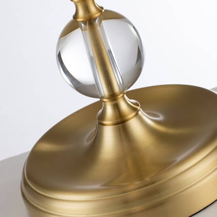 Quoizel LED Tafellamp Jenkins | 1X E27 Max 60W | Brushed Brass