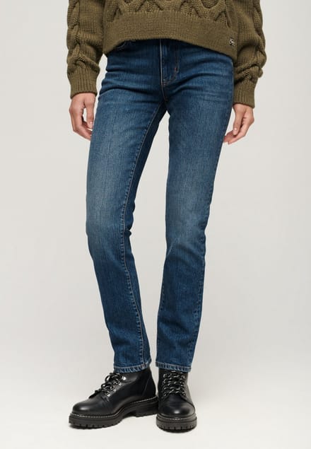 Superdry - Slimfit jeans met middelhoge taille - Dames - Jeans