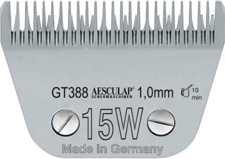 Aesculap Scheerkop breed SnapOn 1mm #15W GT388