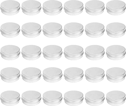 30 Pack Schroef Top Lip Balm Tins Containers (1 oz)