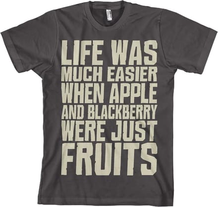 Hybris Life Was Easier... T-shirt donkergrijs