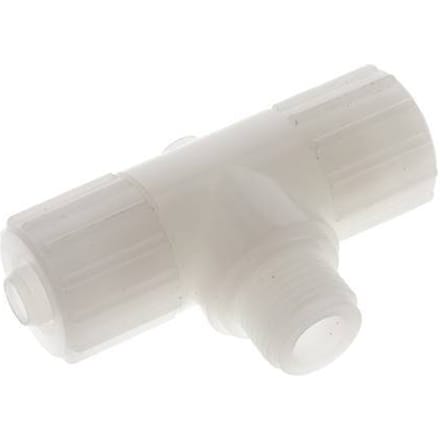 15x9mm & G1/2'' PVDF T-stuk Knelfitting Buitendraad 10bar Kunststof en Polyamide