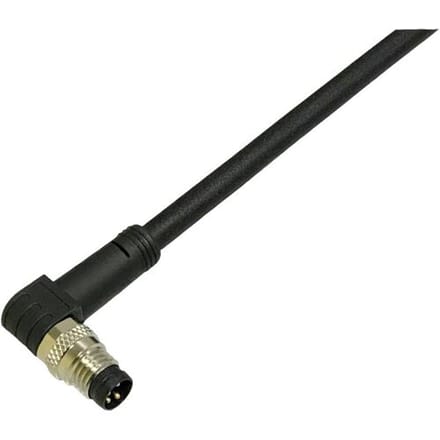 BKL Electronic 2700030 Sensor/actuator aansluitkabel M8 Aantal polen (sensoren): 4 Stekker, haaks 2 m 1 stuk(s)