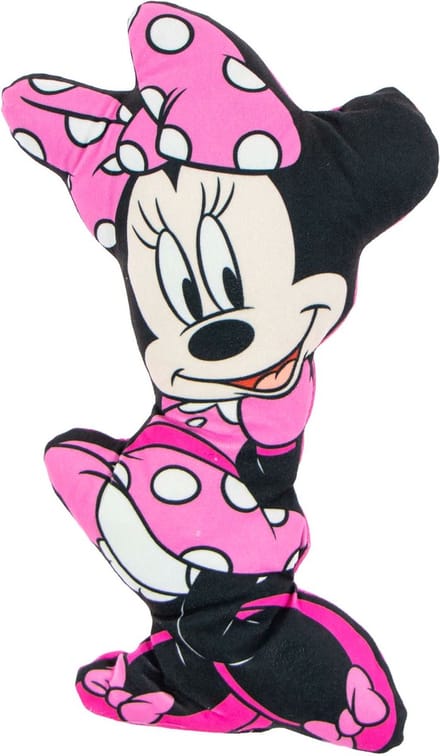 Minnie Mouse - Sierkussen - Junior Roze/zwartt - Roze - 30 Cm X 20 Cm