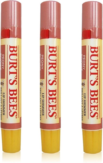 BURT'S BEES - Lip Shimmer Peony - 3 Pak
