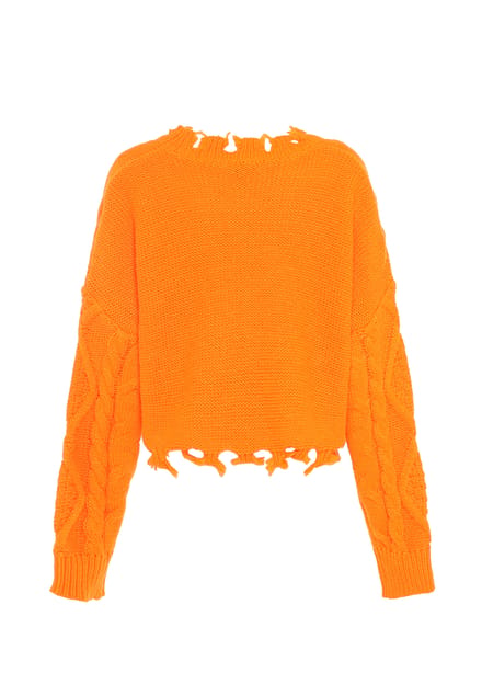 Mymo Gebreide trui Dames oranje