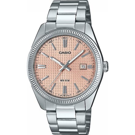 Casio Casio Collectie Heren Zilveren Horloge MTP-1302PE-4AVEF