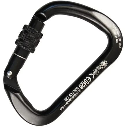 Kong Italy Aluminium Extra Grote Schroefhaak Zwart