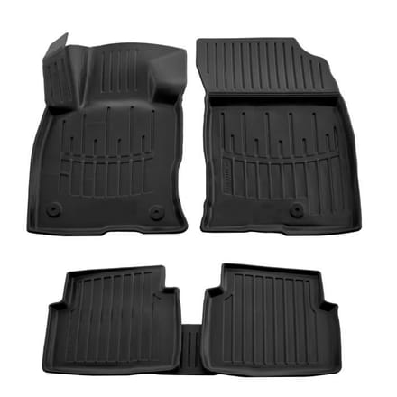 Tapis de sol - SCOUTT - Ford Kuga 3 - Caoutchouc Premium - Sur mesure - Noir noir