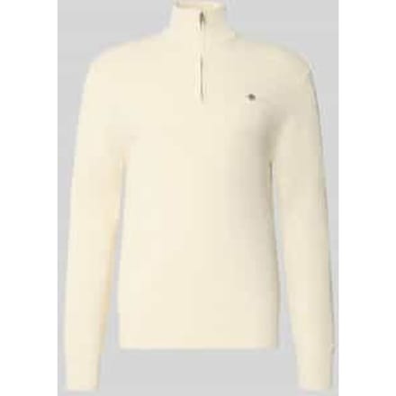 Gebreide pullover met opstaande kraag