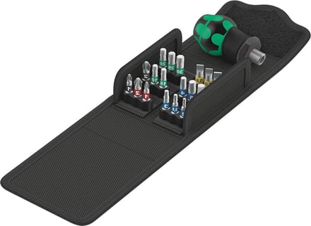 Kraftform Compact 1 Stubby schroevendraaierset 19-delig - hoogwaardig gereedschap
