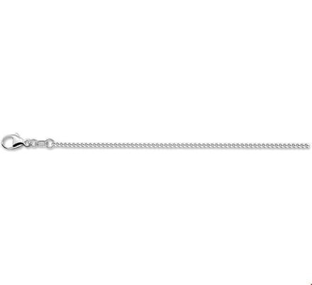Zilver Gerhodineerde Collier gourmet 1 1306147 42 cm
