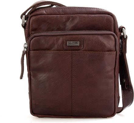 Leren Crossbodytas - Vermont - Donkerbruin