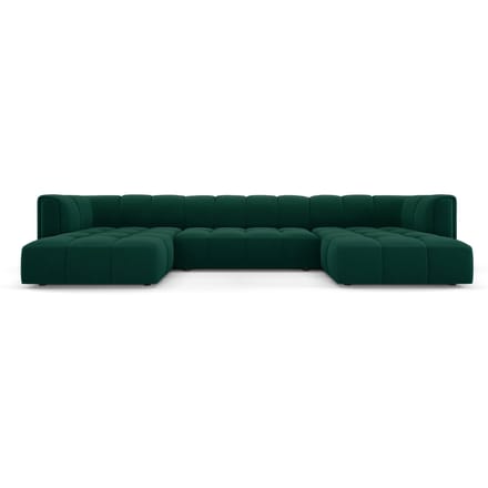 Panoramische bank Francesca velvet 5-zits | Milo Casa
