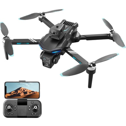 Afstandsbediening drone, 2.4G WIFI FPV mini drone met dubbele camera 6K opvouwbare headless quadcopter 4K Dual Camera 1 Battery