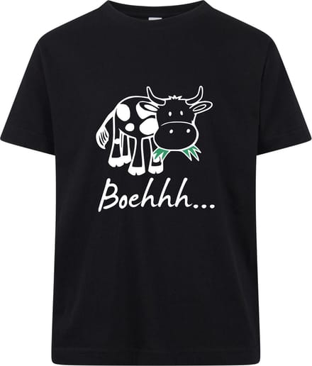 Boehhh? - T-shirt - Korte mouw - Zwart - Maat 68