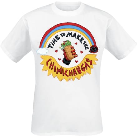 Deadpool T-shirt - Chimichangas - M - voor Mannen - wit