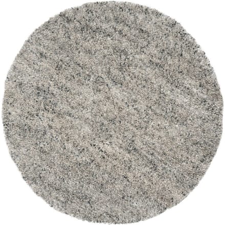 Vloerkleed Zumba Grey Rond ø200 cm - Hoogpolig Wollen Design Vloerkleed