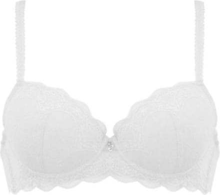 Naturana beugel BH met lichte padding en kant maat 80E wit