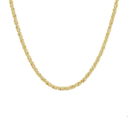 ZilGold Collier Geelgoud Draadschakel 2,8 mm 45 cm