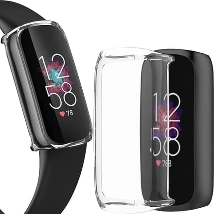 Screenprotector + Hoesje geschikt voor FitBit Luxe - Transparant