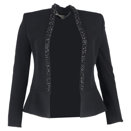 Stella McCartney Versierde Blazer in Zwarte Wol