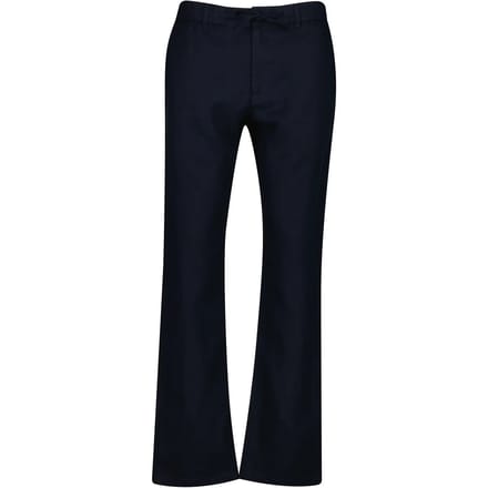 Gant Broek Solid Color Linnen Drawstring Avond Blauw / male