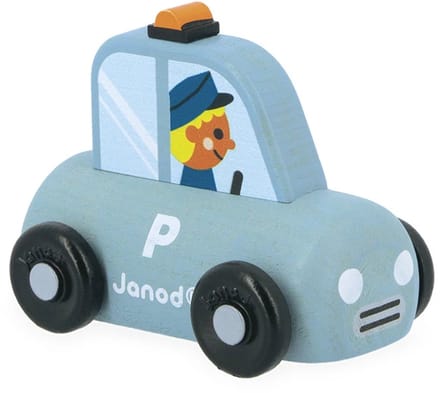 Janod - Cross Roads - Houten politiewagen