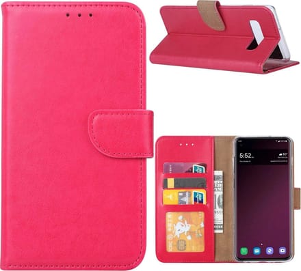 Samsung Galaxy S10e Hoesje Roze met Pasjeshouder