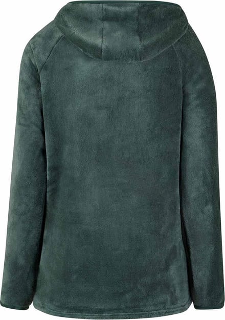 BJØRNSON Rane Micro Fleece - Hoody Trui - Pull-over - Dames - Maat 42 - Groen