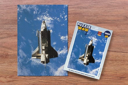 Puzzel De Space shuttle cirkelt boven de aarde - Legpuzzel - Puzzel 1000 stukjes volwassenen