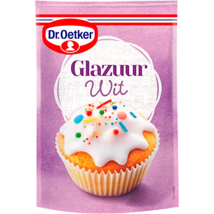 Glazuur wit taart versiering