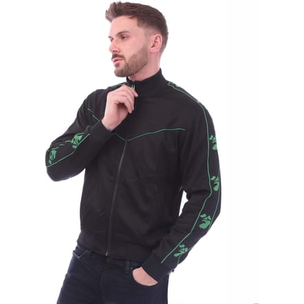 Off White Face Band Slim Track Top voor heren in zwart