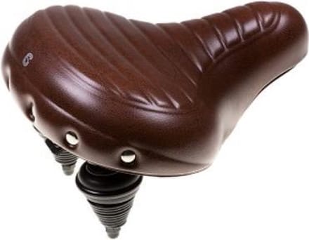Selle Fietszadel Wave /  Drifter Geribbeld Bruin