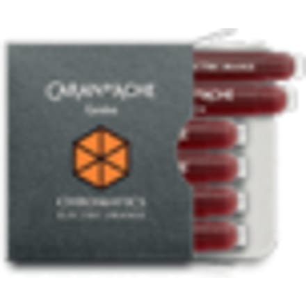Caran d'ache vulpenvulling chromatics per 6 stuks, electric orange