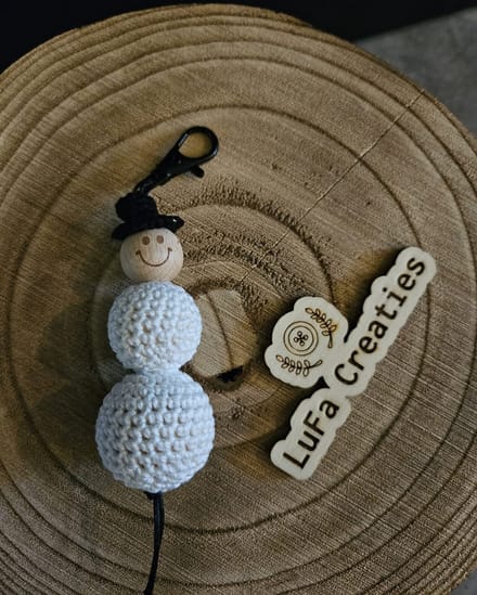 Sleutelhanger Gelukspoppetje Sneeuwpop