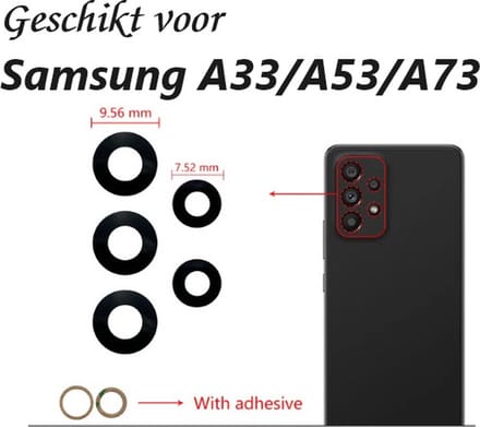 Samsung Galaxy A33 A53 A73 Camera Lens