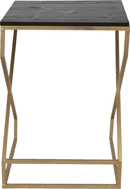 Clayre & Eef Bijzettafel 40x40x55 cm Goudkleurig IJzer