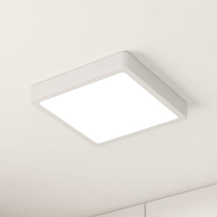 EGLO LED plafondlamp Fueva 5 IP44 3000K wit 21x21cm