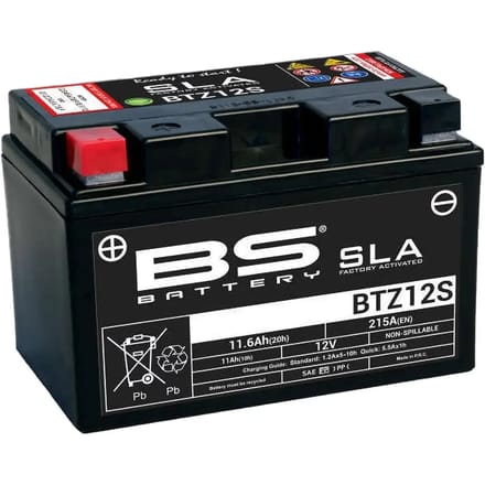 Motorfiets accu BS Battery SLA BTZ12S - C (10H-R) - C (20H-R)