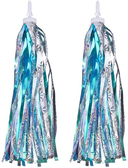 Dailygoods - 2 Stuks Blauwe Fiets Streamers voor Handvatten