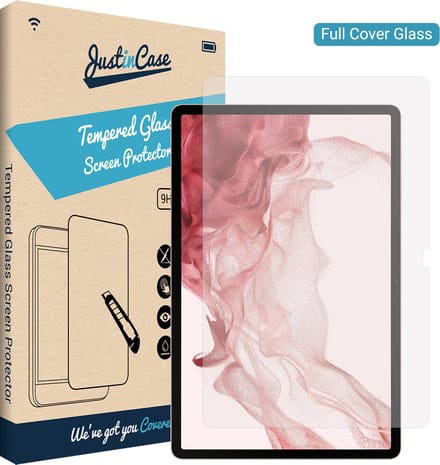 Just in Case screenprotector geschikt voor Samsung Galaxy Tab S8 Plus - Screenprotector Tablet Glas