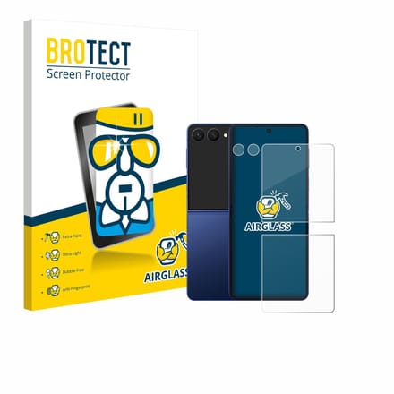 Screenprotector voor Samsung Galaxy Z Flip 7 (Voor+Camera) Beschermglas transparant