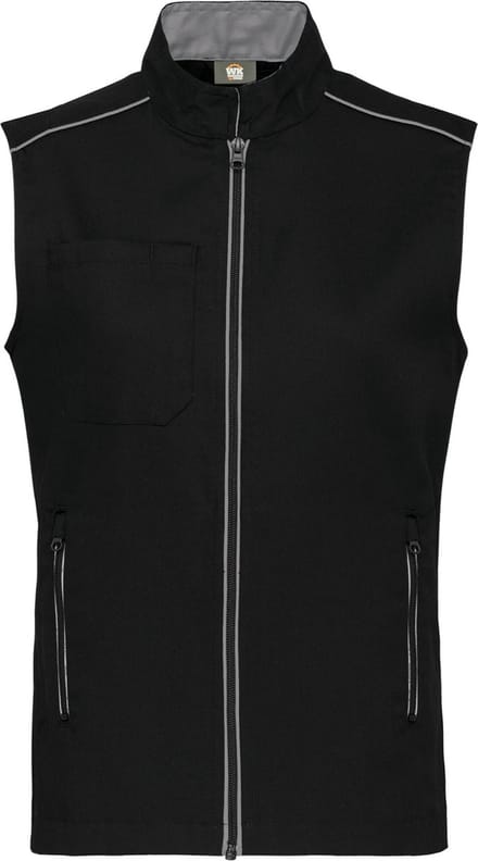 WK. Designed To Work Gilet Day To Day WK6148 - BLACK / SILVER - S