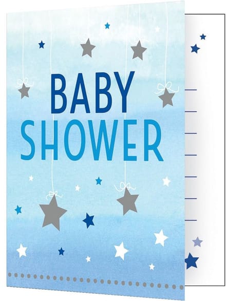 8 Twinkle Baby Boy uitnodigingskaarten