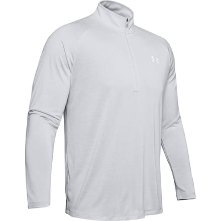 Under Armour UA Tech 2.0 1/2 Zip-GRY Heren Sporttrui - Halo Grijs - Wit