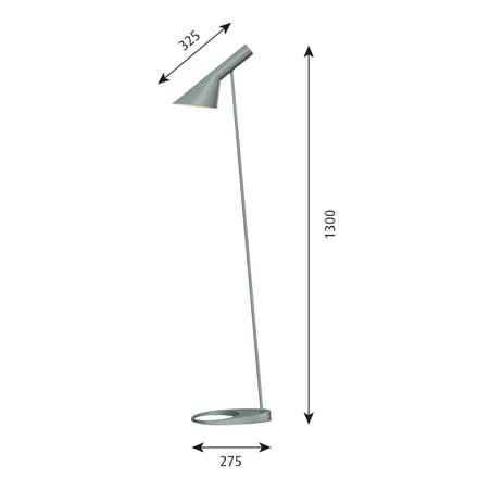 Louis Poulsen - AJ vloerlamp - blass petroleum - 4 - 6 Wochen